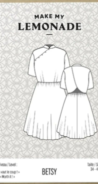 Make My Lemonade - Betsy Dress - Sizes 34-46 - English, French