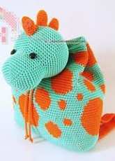 ChabeGS Crochet Patterns - Maria Isabel - Dino Backpack - Spanish