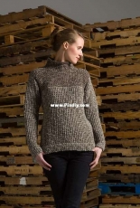 Waffle Stitch Pullover by Susan Mills - Free