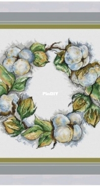 Fun Sheep - Cotton Wreath by Anastasia Kravtsova