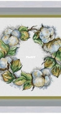 Fun Sheep - Cotton Wreath by Anastasia Kravtsova