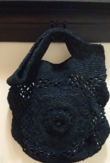 Crocheted Leather Totebag