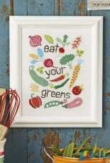 Eat Your Greens by Lucie Heaton from Cross Stitcher 292 PCS