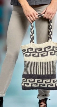 Swirls and Stripes Mosaic Bag by Tamara Evans - Yarnspirations - Free