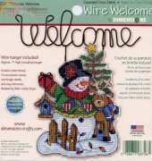 Dimensions - Wire Welcome 8726 Snowman Welcome
