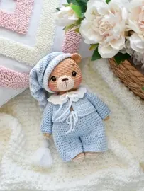 Ludaorlova Toys - Lyudmila Orlova - Людмила Орлова - Bear Sleepy - Мишка Слиппи - Russian