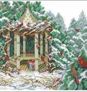 Janlynn 15-209 Cardinals and Gazebo