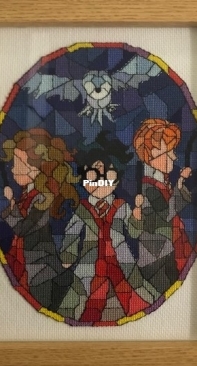 Eromas 78 - Harry Potter Stain Glass Cross Stitch - Free