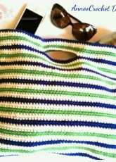 Annoo Crochet Designs - Summer Nautical Beach Bag Free Tutorial
