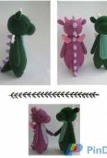 Little Bear Crochets - J. A. Poolvos- Dragon With Spikes - Russian - Translated