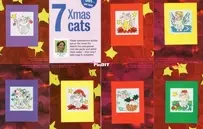 7 Christmas Cats by Durene Jones from Cross Stitch Crazy 67 PCS + XSD