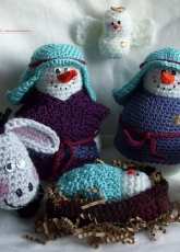 KTBdesigns - Sally Byrne - Snowman Nativity - English