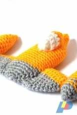 Mysterious Cats- Yoguiana - Ana Yogui - Star Wars Naboo Starfighter Crochet Pattern