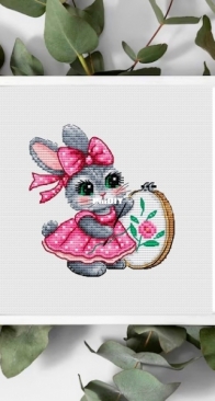 AnnaXStitch - Bunny Needlewoman by Anna Nolfina - Free