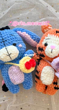 RIN Crochet - rin.meow21 - Linh Dang - Eeyore and Tigger