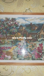 House in flowers