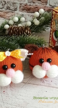 Svetlana Zabelina - Cats Christmas balls - Russian