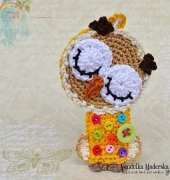 Magic with Hook and Needles - Vendula Maderska - Nathaly the sleeping owl