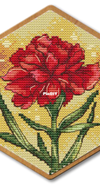 Honeycomb. Carnation by Elena Vyazgina