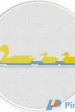 Daily Cross Stitch -  Duck Family