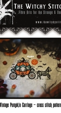 The Witchy Stitcher - Vintage Pumpkin Carriage PCS + XSD