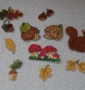 Autumnal Refrigerator Magnet