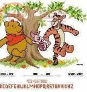 Vervaco 70.933 Pooh Group birth sampler
