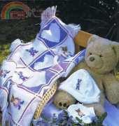 Cross Stitch Plus-Blackwork Baby Afghan