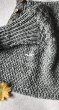 Oak Button Cardigan by Anne B Hanssen