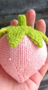 a pink strawberry