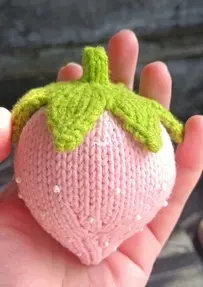 a pink strawberry