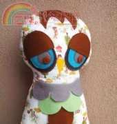 One Red Robin-Oh-oh, owl cushion softie