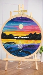 2x2StitchArt - 2x2 Stitch Art# 76 - Tropical Sunset Landscape XSD