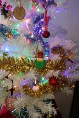 Tiny squirrel in the Christmas tree !