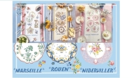Les Brodeuses Parisiennes LBP - Torchon Collection Niderviller-Marseille-Rouen by Veronique Enginger