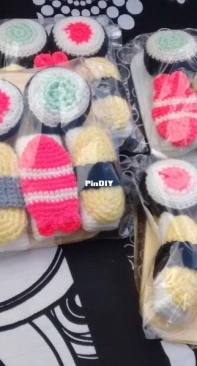 Sushi set amigurumi