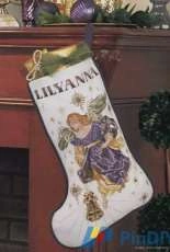 Angel Stocking - A Cross Stitch Christmas