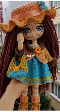 Amigurumi Akpinar  - Elif Akpinar - Irmak doll - Russian - Translated