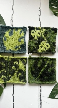 July Knit Blocks by Annah Homebird - Free