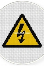 Daily Cross Stitch - High Voltage