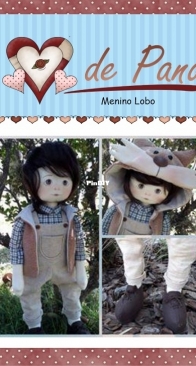 Atelier Coração de Pano - Day Carlson - Wolf Boy - Menino Lobo - Portuguese