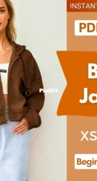 IndiePattern - Billie Jacket Sewing Pattern - Sizes XS-XXXL