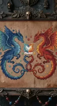 Fanta pattern - Fire and Ice Dragon Lovers