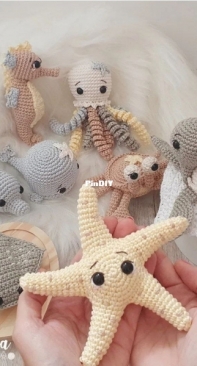 Lamuca Atelie - Debora Alves - Amigurumi Deep Sea Set - Kit Fundo do Mar - Portuguese