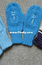 Cabled Snowman Mittens by Jean Gifford-Free