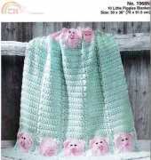 Mary Maxim - 10 Little Piggies Crochet Blanket