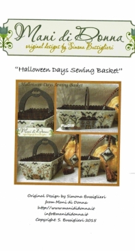 Mani di Donna - Halloween Days Sewing Basket