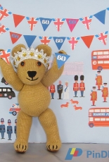Diamond Jubilee Bear by Christine Grant -Free