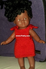 Red dress for Mini Corolline