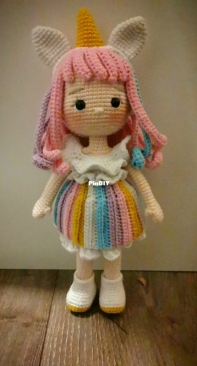 Green frog crochet - Sofia doll